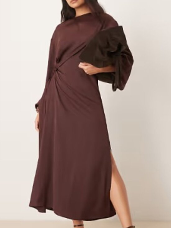 ASOS Dresses & Skirts - Satin Wrap Maxi Dress